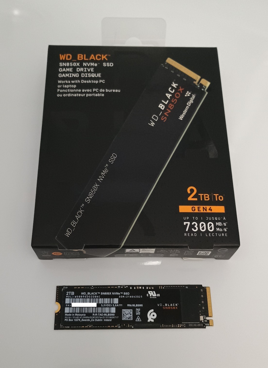 WD_BLACK SN850X 2TB - M.2 2280 NVMe SSD PCIe Gen 4.0 x4 - HEALTHY 100%