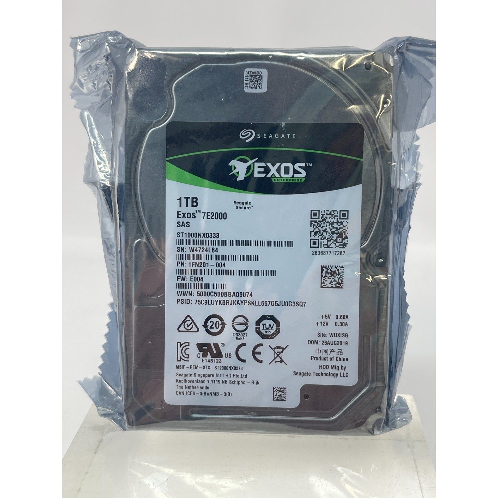 Seagate ST1000NX0333 EXOS 7E2000 1TB 7.2K SAS 6Gb/s 2.5" HDD Server Hard Drive