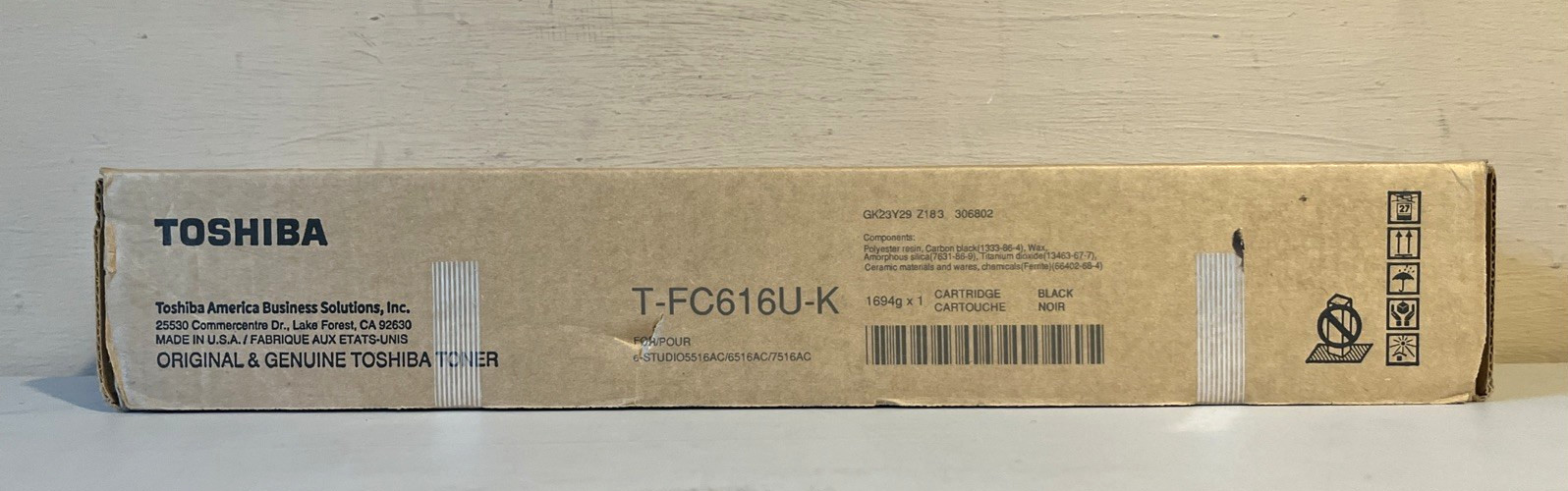 Genuine Toshiba T-FC616UK Black Sealed Box