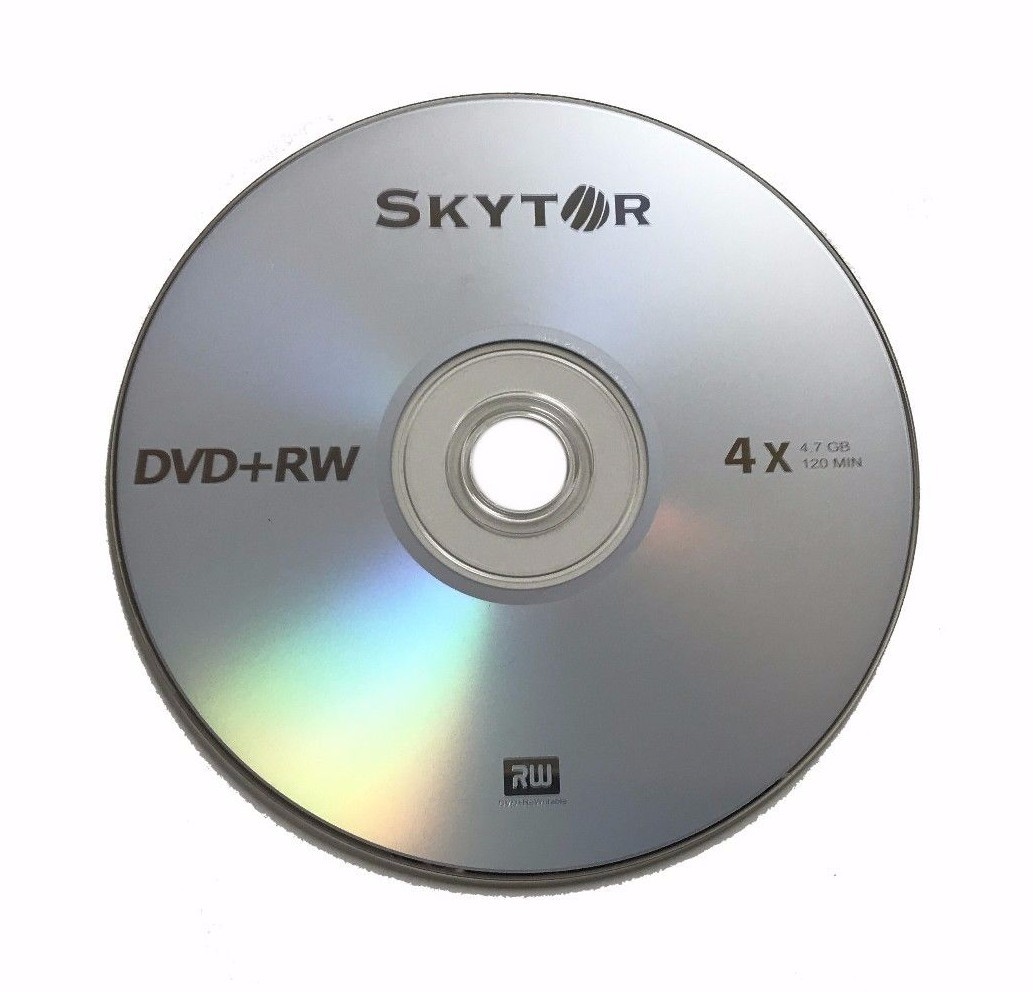 25 SKYTOR 4X DVD+RW DVDRW ReWritable Disc 4.7GB Branded Logo 