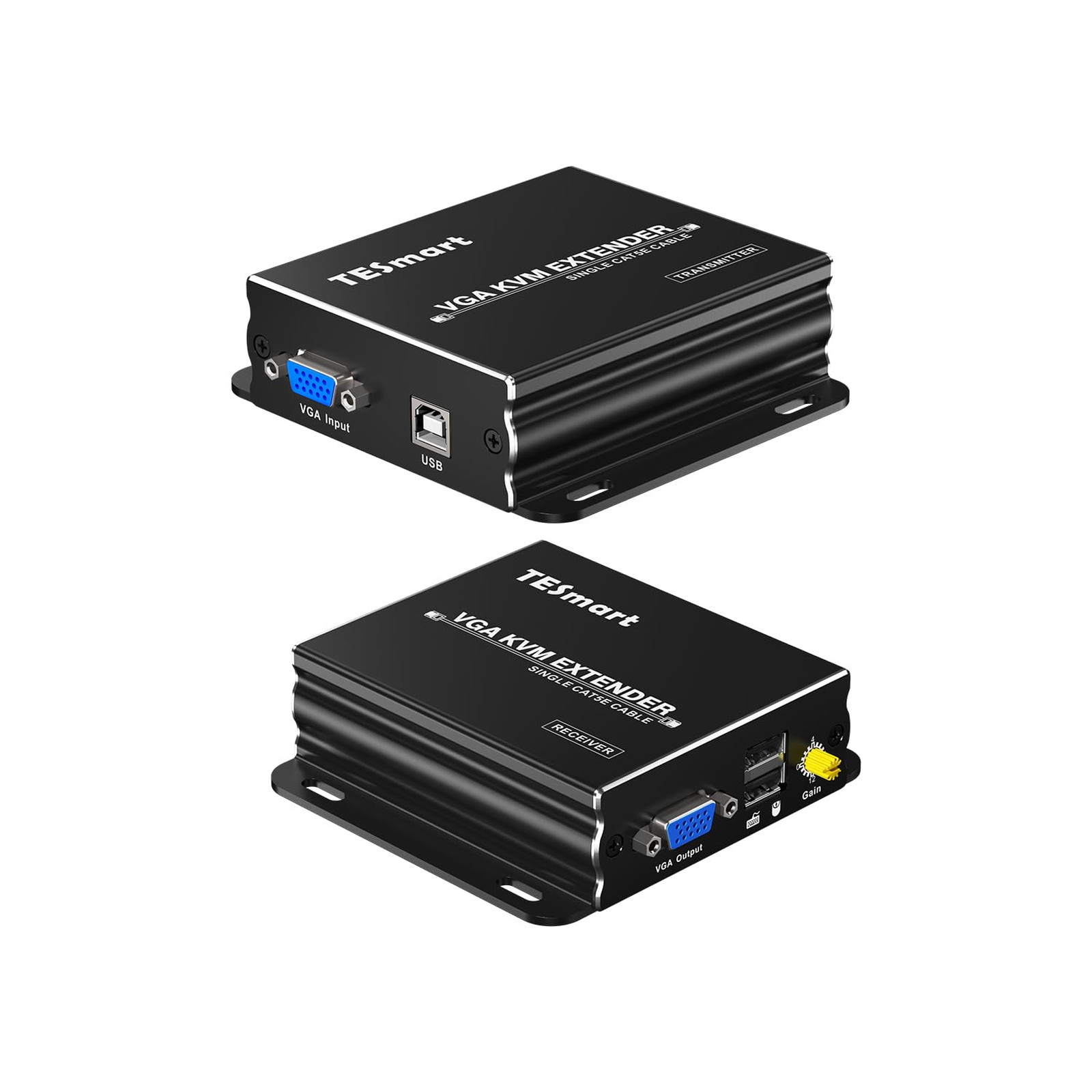 VGA KVM Extender Over Cat5e Cat6 Ethernet Cable 1080P 60Hz 984ft Transmitter