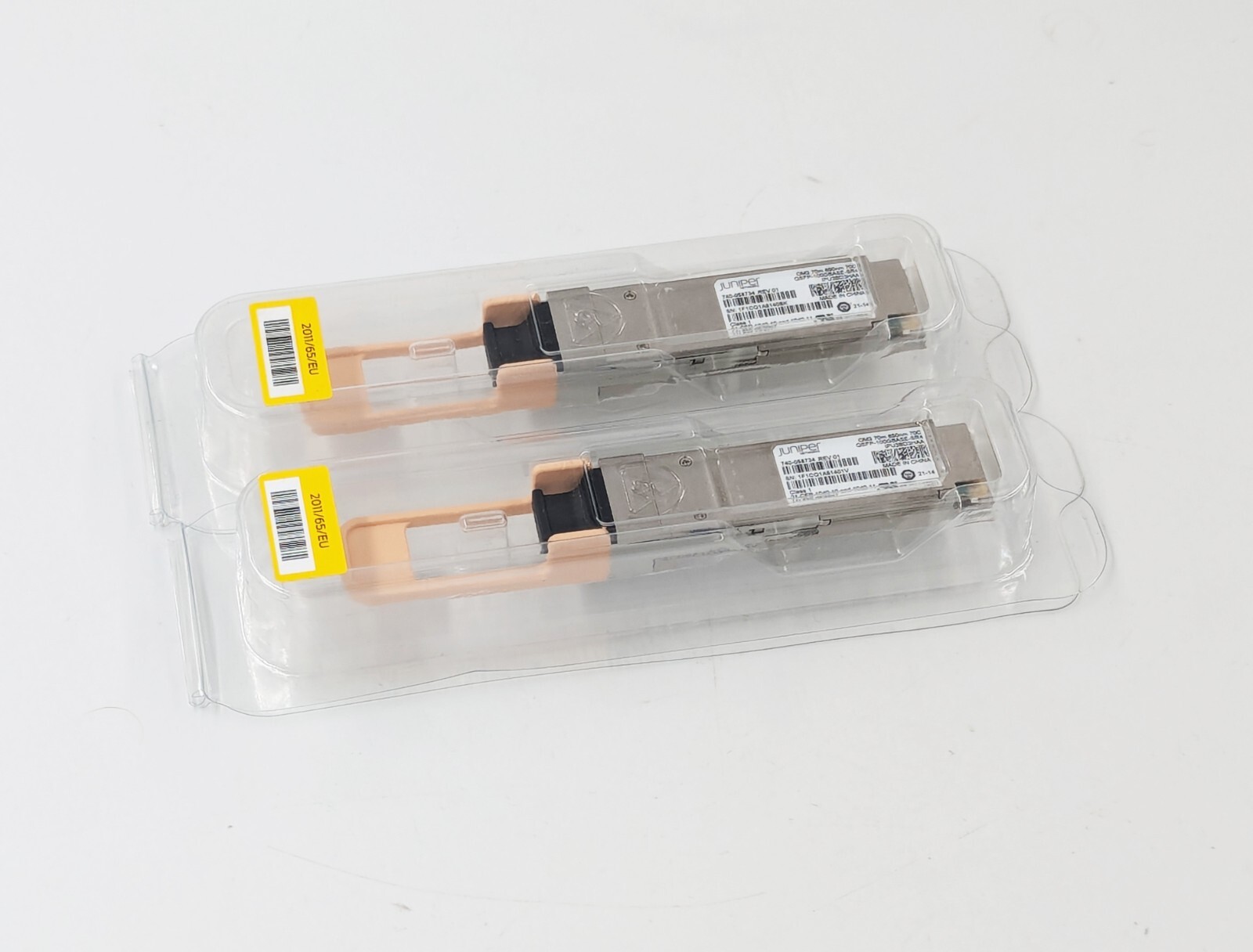 2 pcs Juniper QSFP-100GBASE-SR4 OM3 70m 850nm 70C MMF Module 740-058734