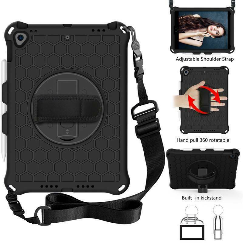 Fr iPad 5/6/7/8/9th Gen Mini Air 4 5 Pro 11 Kids Shockproof Rotating Case Cover】