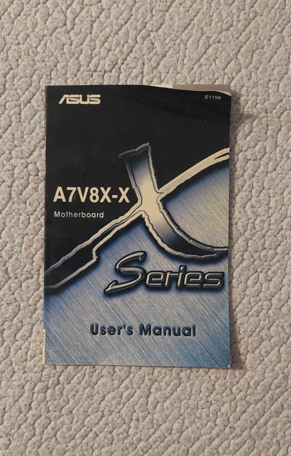 Asus A7V8X-X Motherboard Manual (E1198)