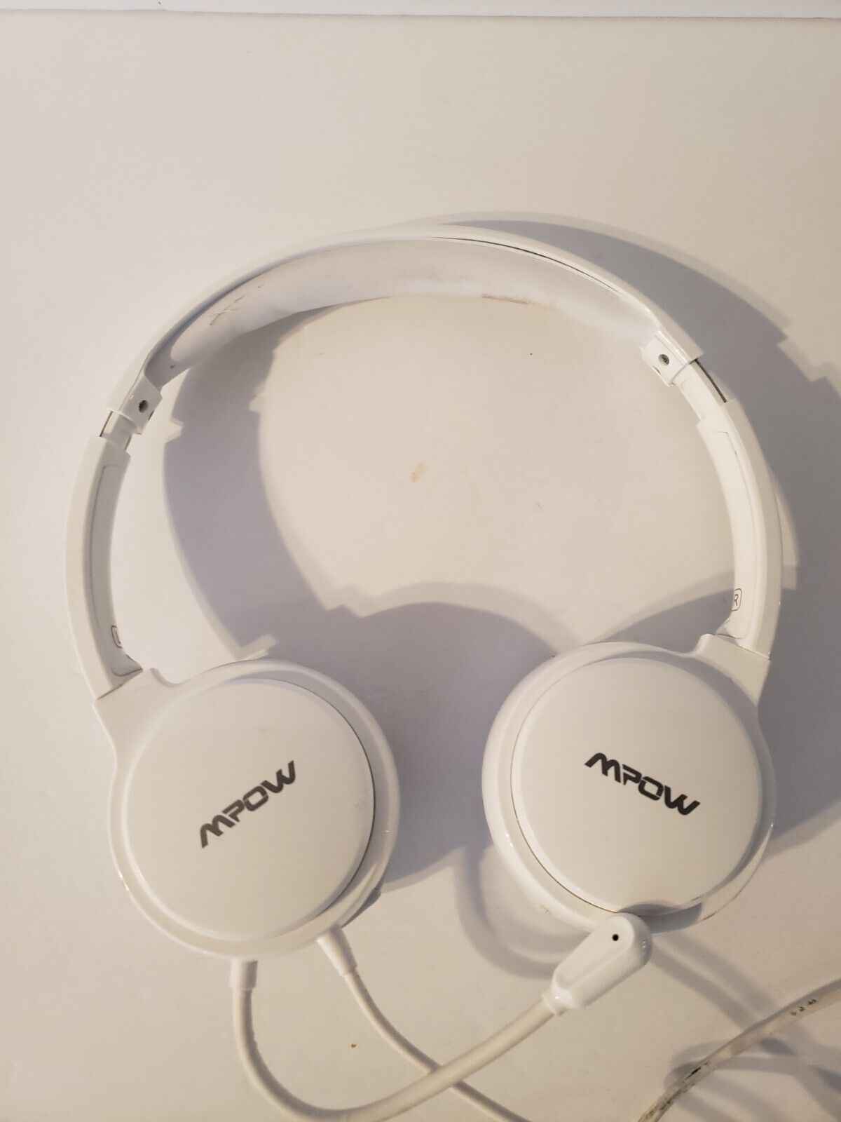 MPOW 071 AUX Headset, White, With Microphone