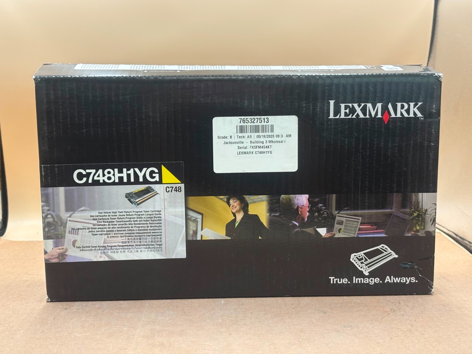 GENUINE Lexmark C748H1YG High Yield Yellow Toner Cartridge for use with C748