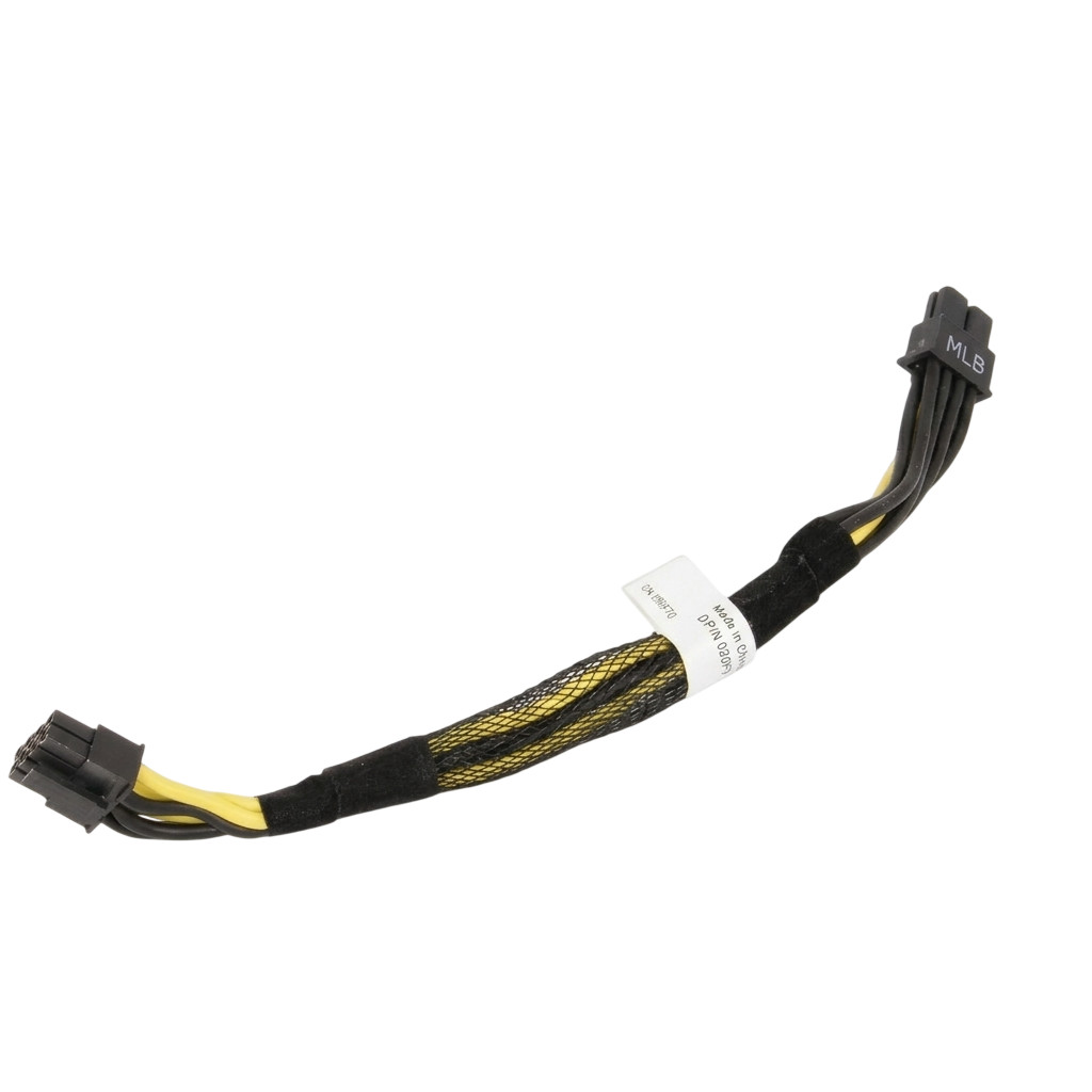 Lot of 2 Dell PowerEdge C4140 6.5" 8-Pin Internal PLX PCIe Power Cables 90F7D