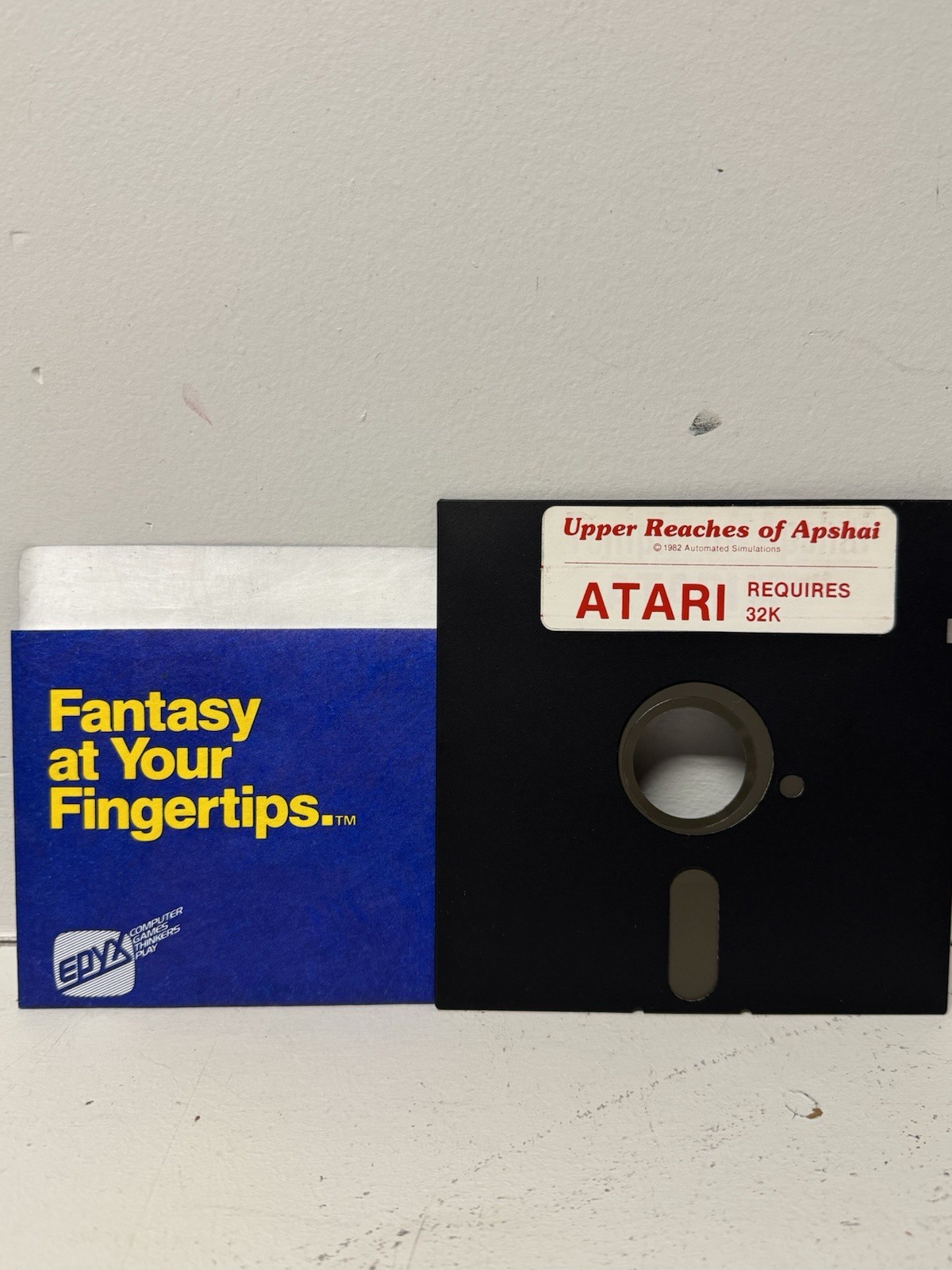 Upper Reaches of Apshai Atari 8-Bit 5.25” Floppy Disk Automated Simulations