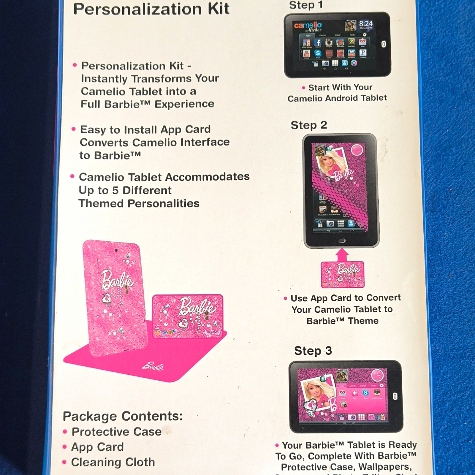 Vivitar Camelio Barbie Pink Protective Case Kit w/ App Card for Camelio Android