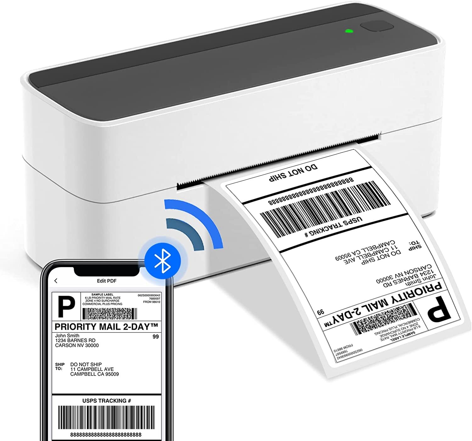 Bluetooth Thermal Shipping Label Printer for Shipping Package Shopify Amazon LOT