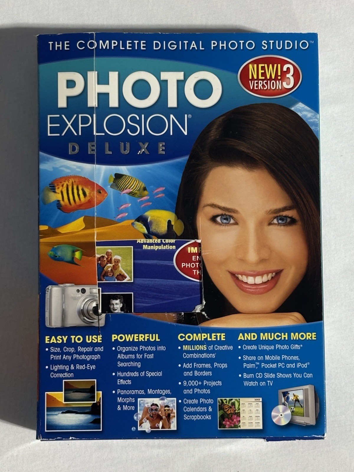 Photo Explosion Deluxe Version 3 CDs & Booklet For Windows 2000 XP Vista