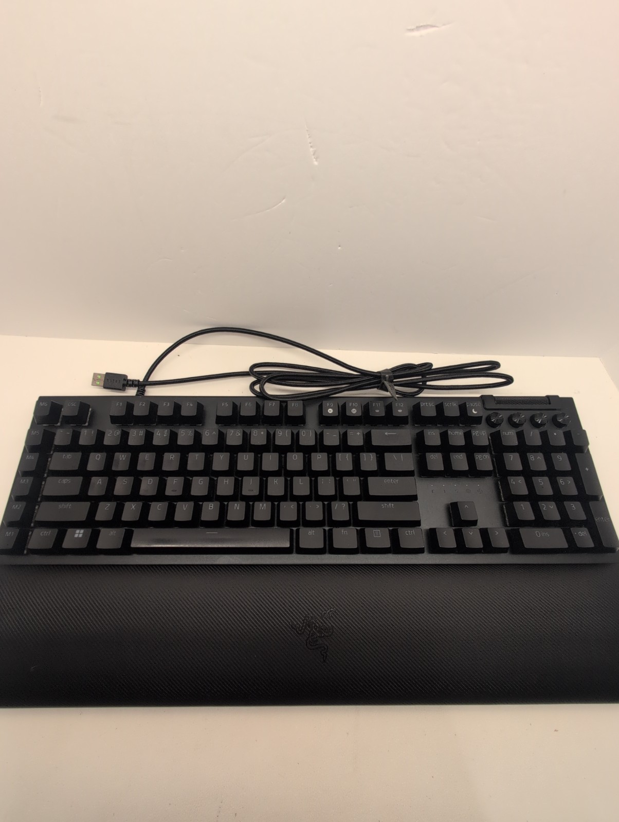 Razer BlackWidow V4 Mechanical Keyboard: Green Switches Keyboard and Wrist Rest