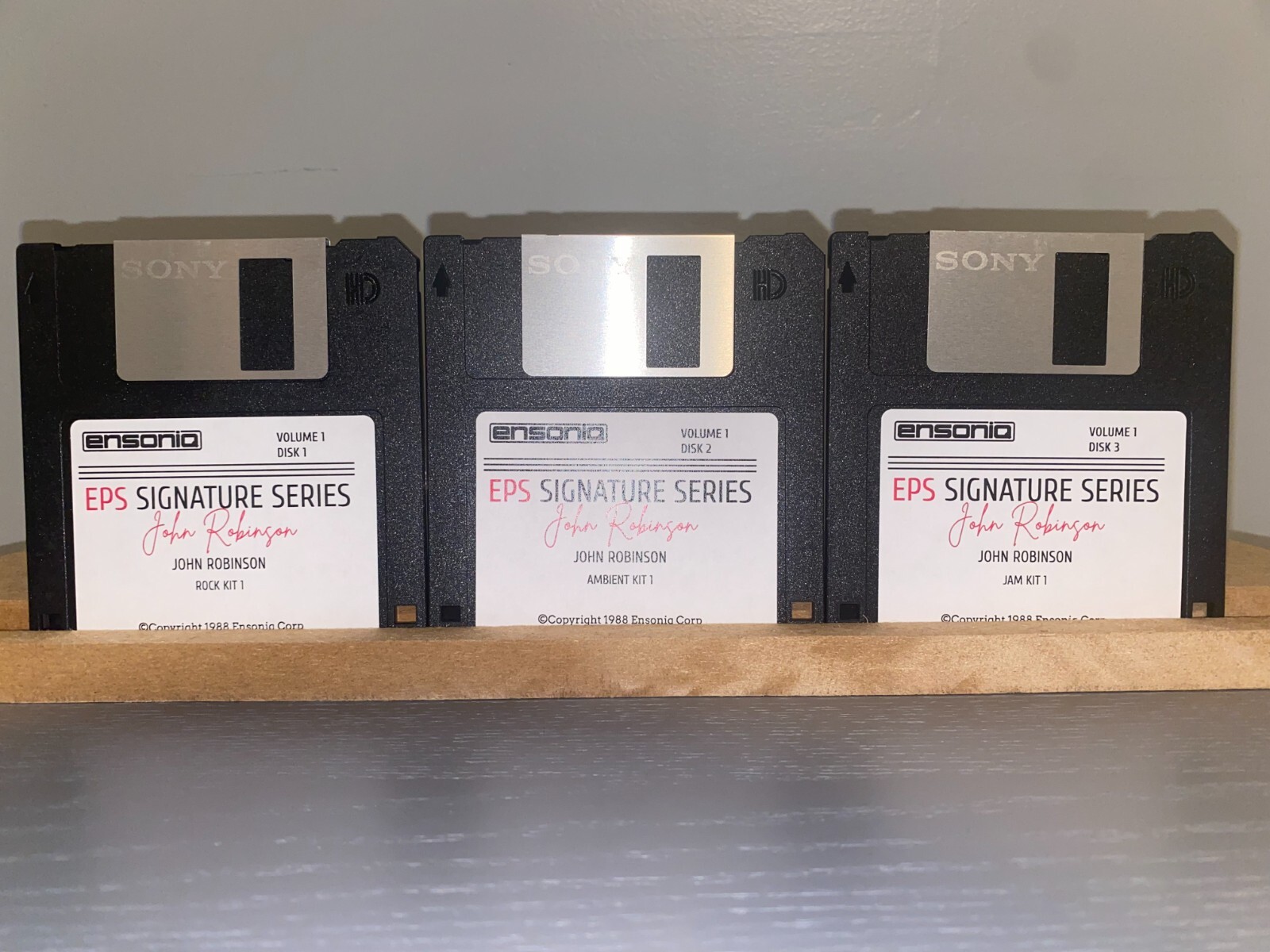 Ensoniq 3 Disk Library Set - John Robinson VOL #1 for ASR-10 EPS16+ TS-10 EPS