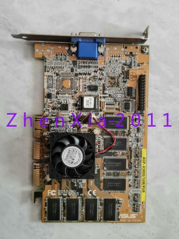 1pc used ASUS AGP-V3800/16M/PUR graphics card