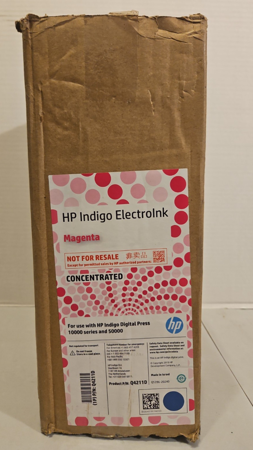 HP Indigo ElectroInk MAGENTA for 10000 50000 Series Q4211D - 2 Pack