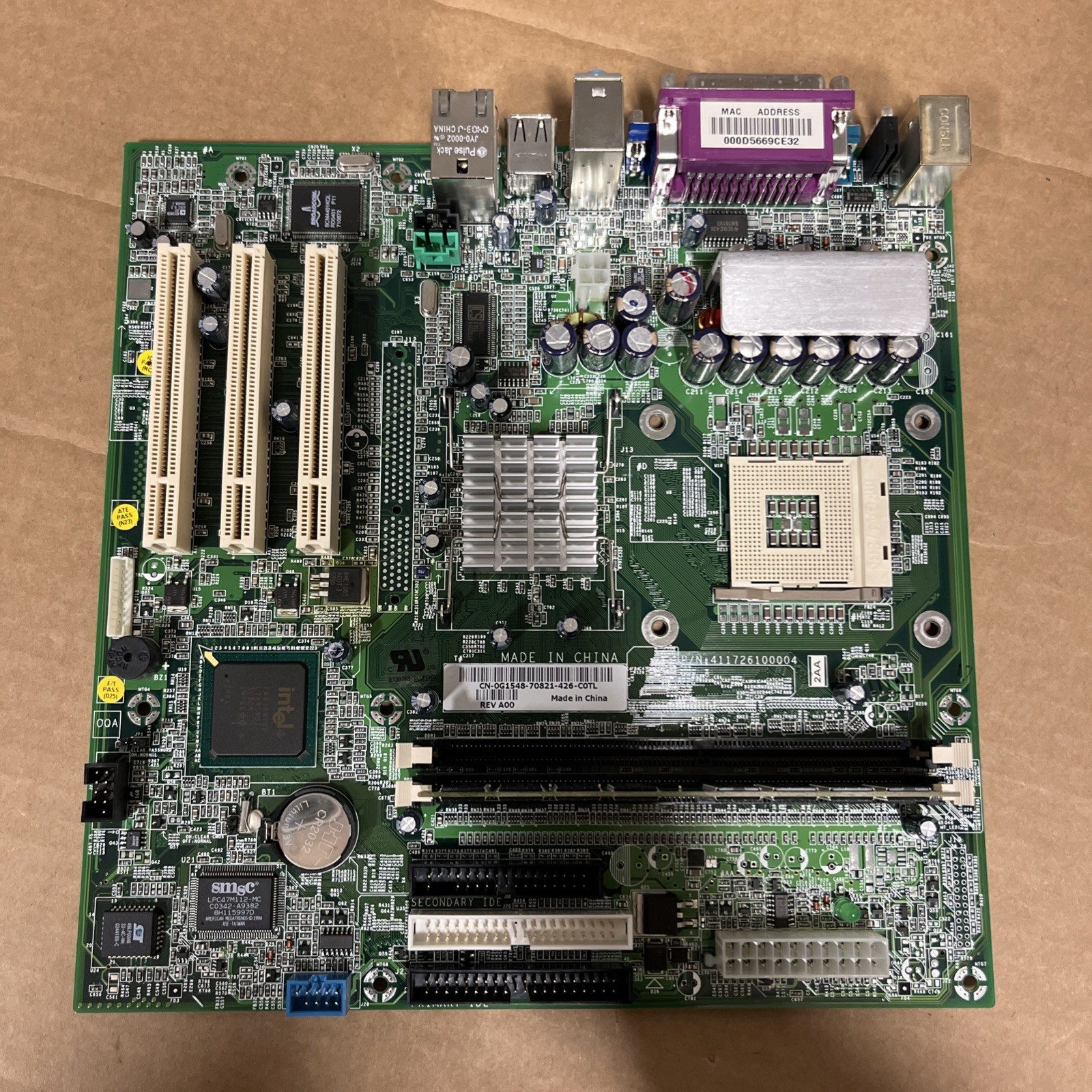 DELL 0G1548 0F5949 G1548 0C2425 C2425 Socket 478 MOTHERBOARD + 1GB DDR RAM