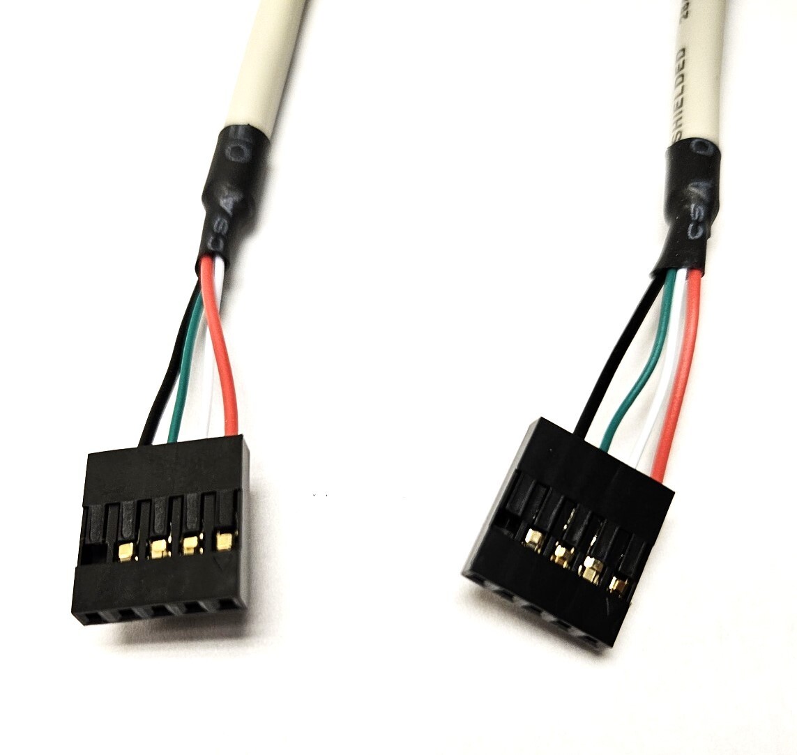 (Qty=10) 18" Internal 5 Pin (1x5) USB IDC Motherboard Header Cable  F/F (Qty=10)