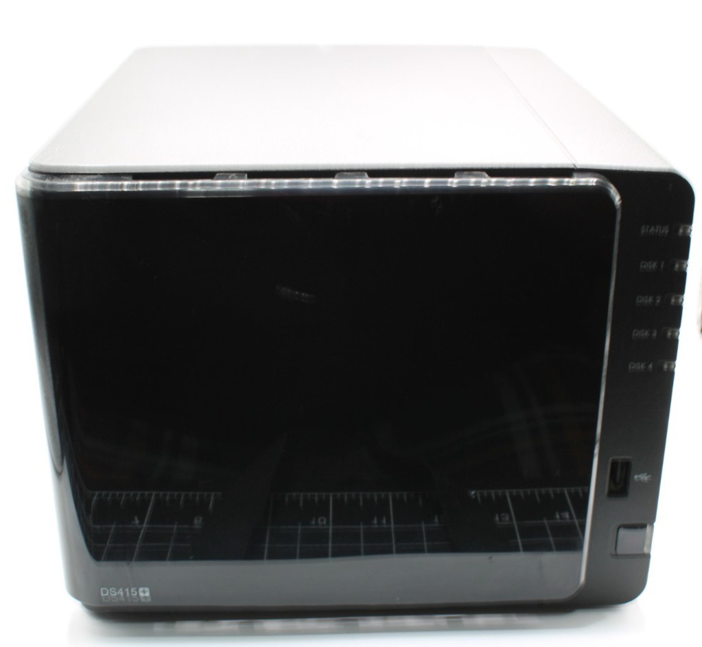 Synology DiskStation DS415+ 4-Bay NAS 8GB RAM Upgraded w/ Power Adapter Tested