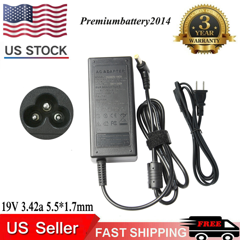 AC Adapter Power Cord Charger for Acer S202HL S271HL S200HQL H226HQLbid Monitor 