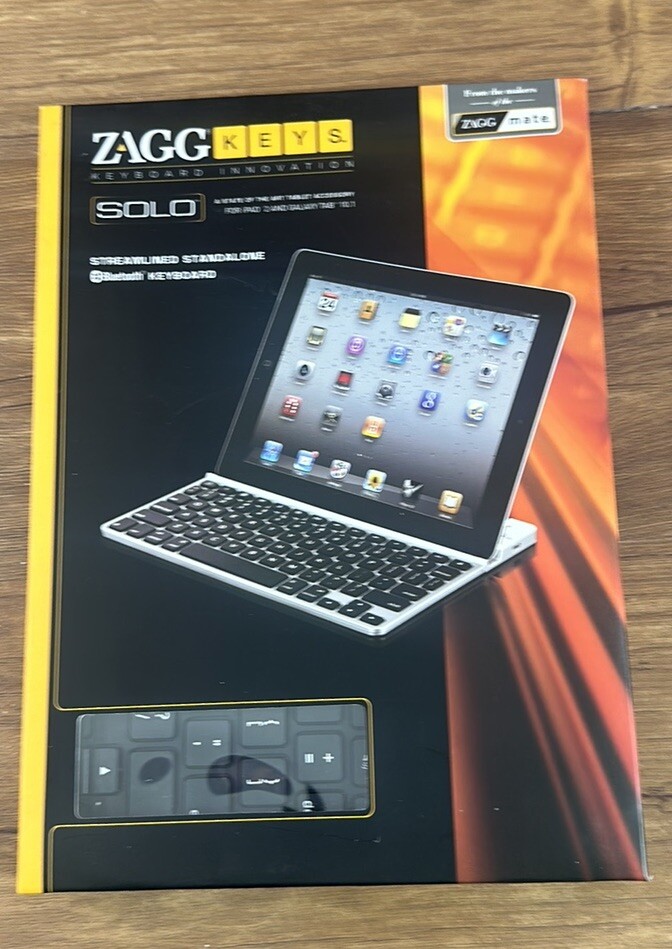 SOLO ZAGG KEYS STAND-ALONE iPAD 2 & GALAXY TAB 10.1 KEYBOARD NEW NEVER USED