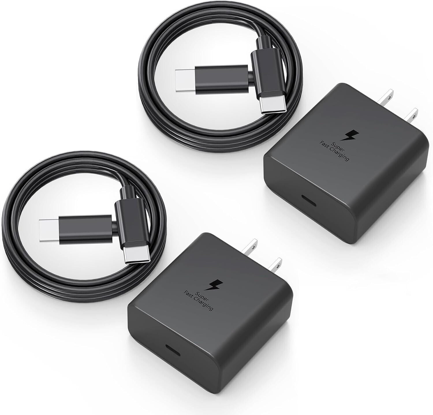 2Pack 45W USB C Wall Charger For Switch OLED Lite Steam Deck Adapter Type C Cord