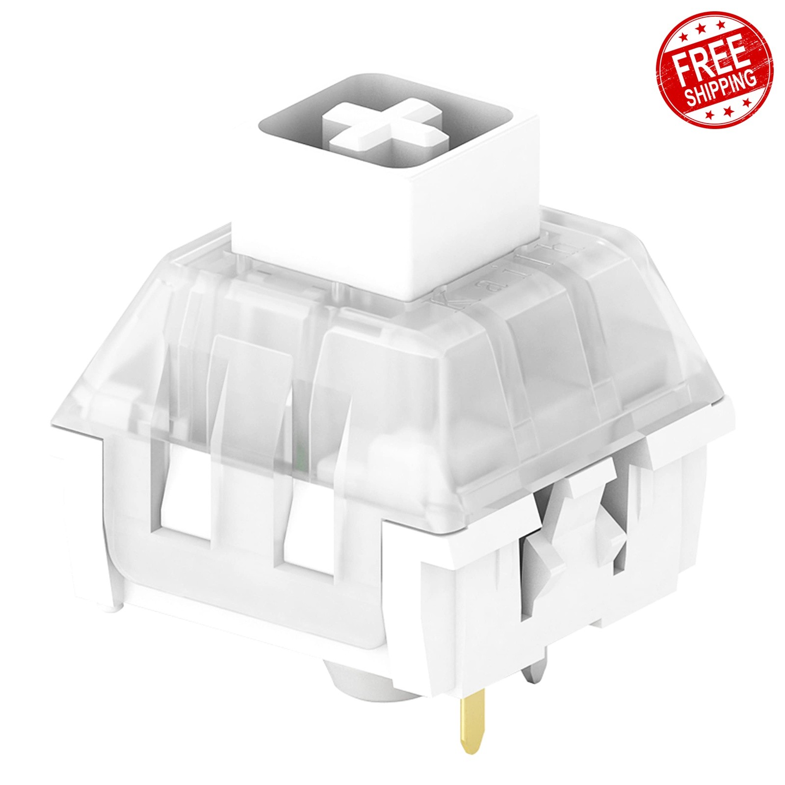 DRAOZA Kailh Box White Switches 72pcs, 3-Pin Clicky
