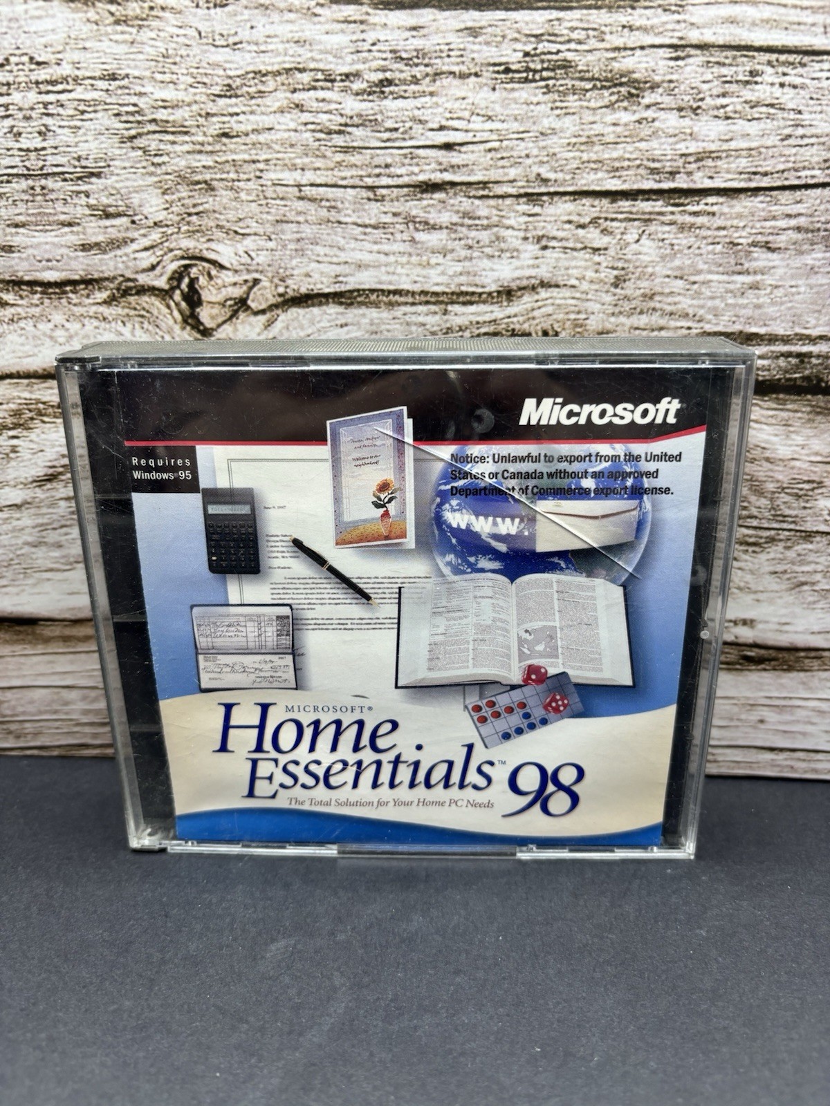 Microsoft Home Essentials 98 PC Software FOR Windows 95 4 Discs Original CD-ROM