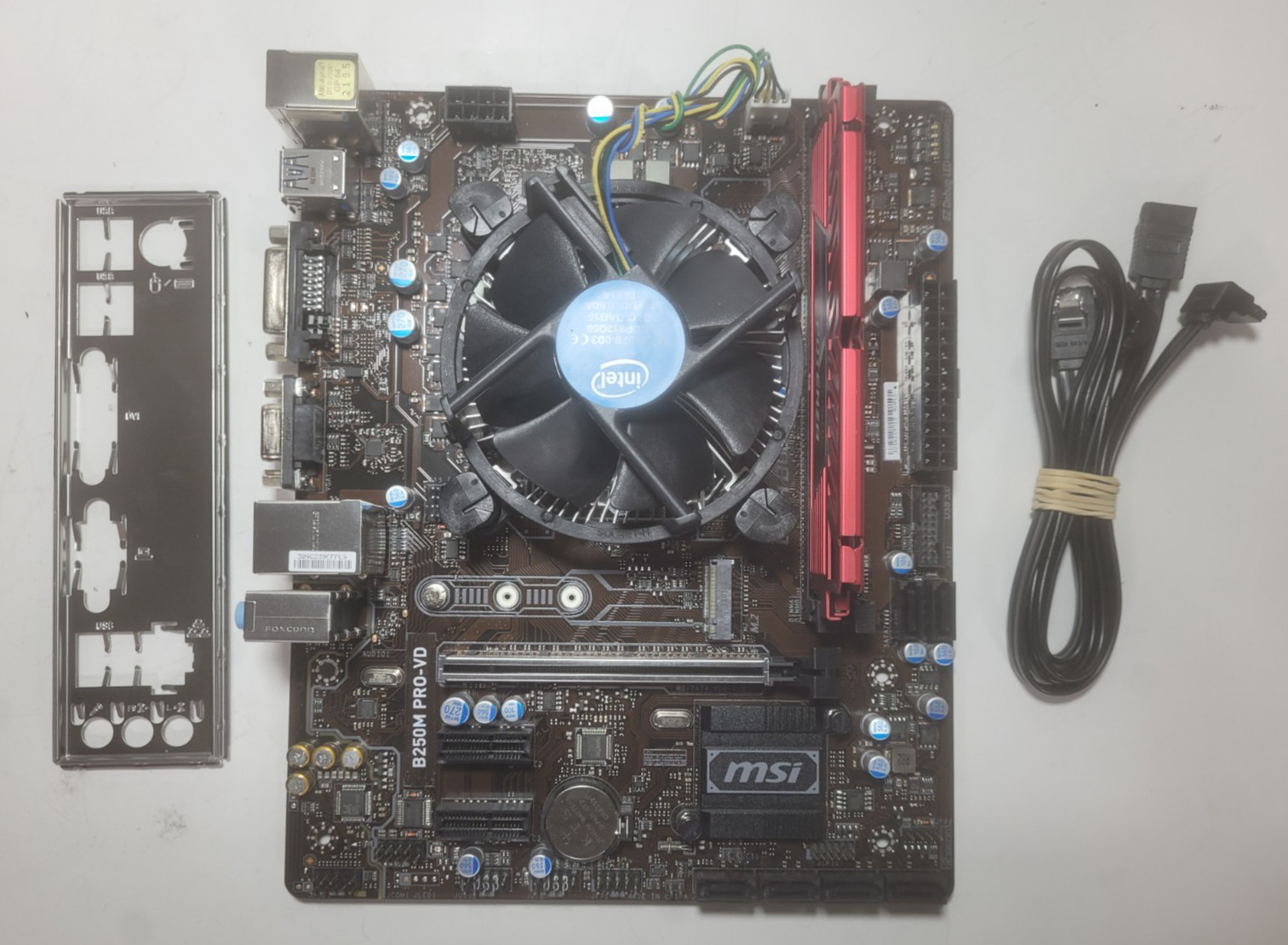 MSI B250M PRO-VD Motherboard Core I5-6500, 4GB RAM, IO Shield #2267