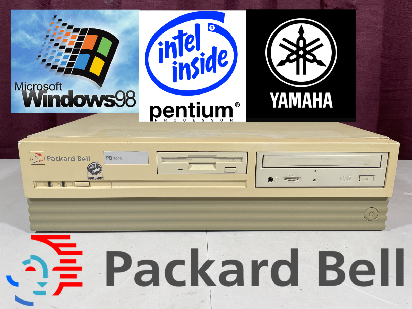 *RESTORED* Packard Bell PB2900 Windows 98 Vintage Retro Classic Computer PC
