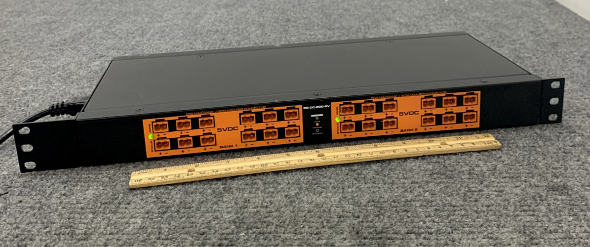 Middle Atlantic  PD-DC-200-5V DC Power Distribution, 200W Rack-mount w/Cord