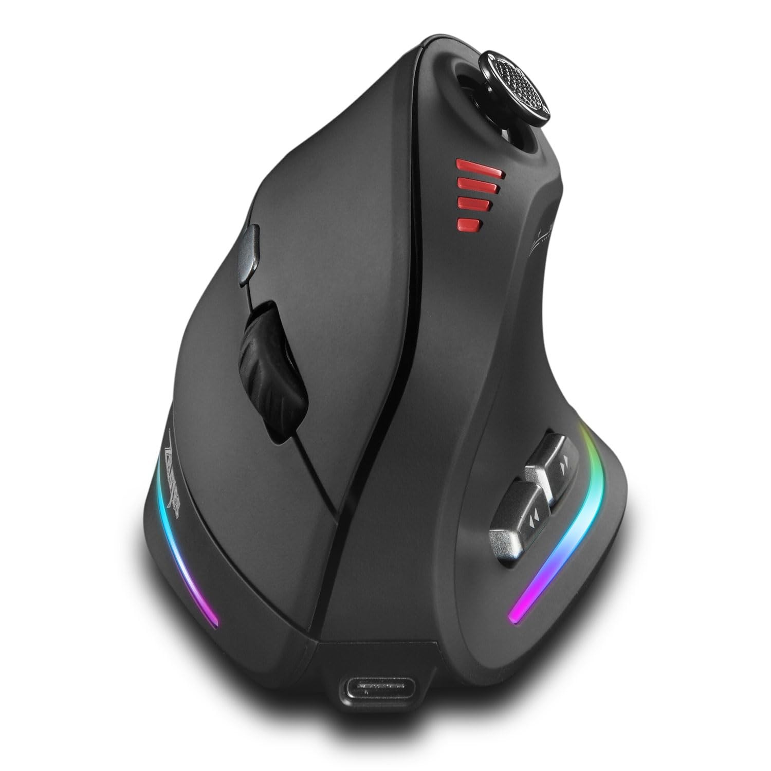 Wireless Ergonomic Vertical Gaming Mouse Joystick Bluetooth 2.4G 24000 DPI
