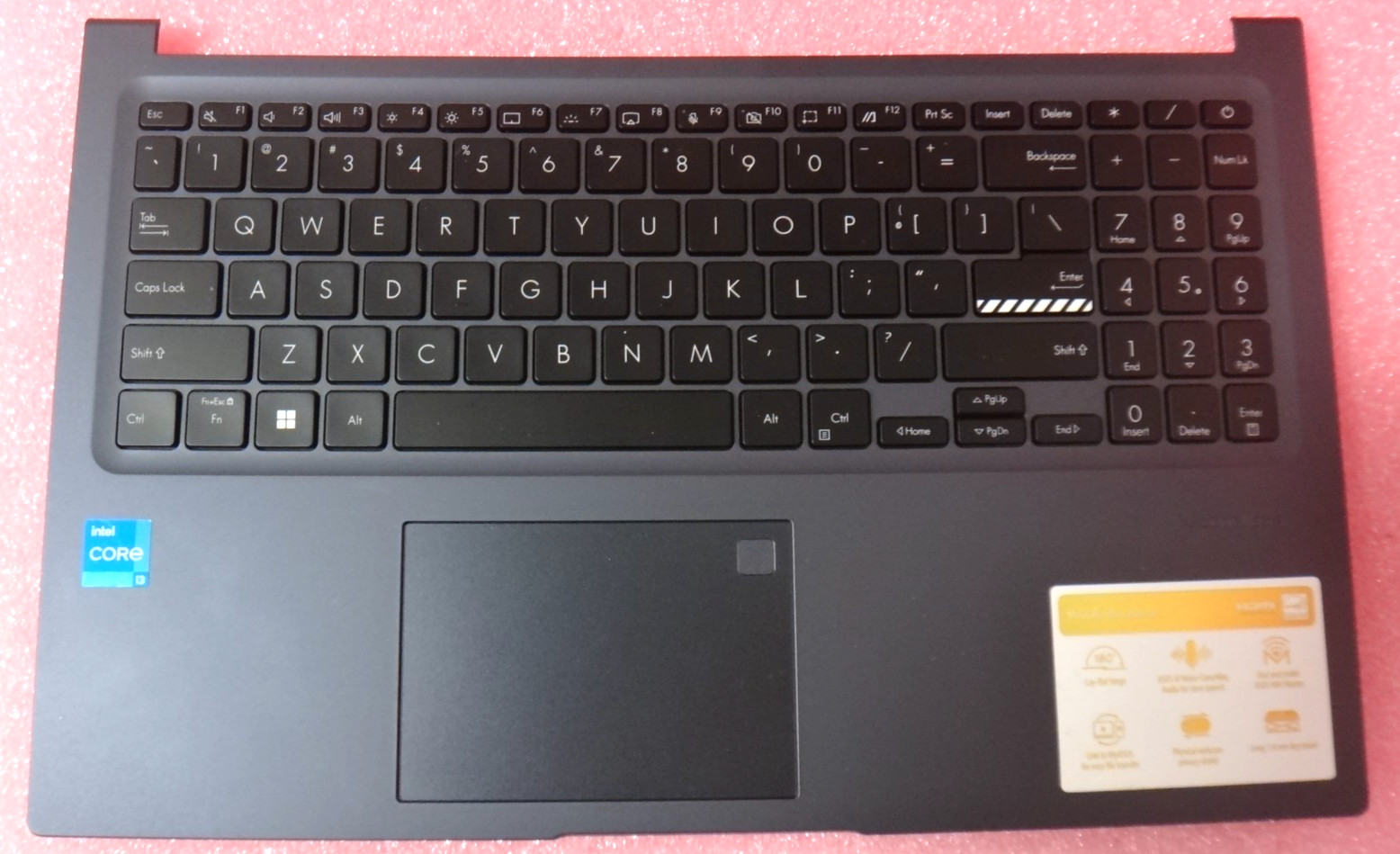 Genuine Asus Vivobook F1502Z F1502ZA Palmrest+Keyboard+Bottom Case-13N1-EDA0201