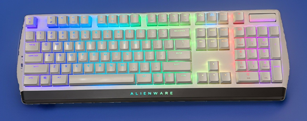 Alienware AW510K Full Size Wired Mechanical Cherry MX Low  RGB Keyboard  Tested