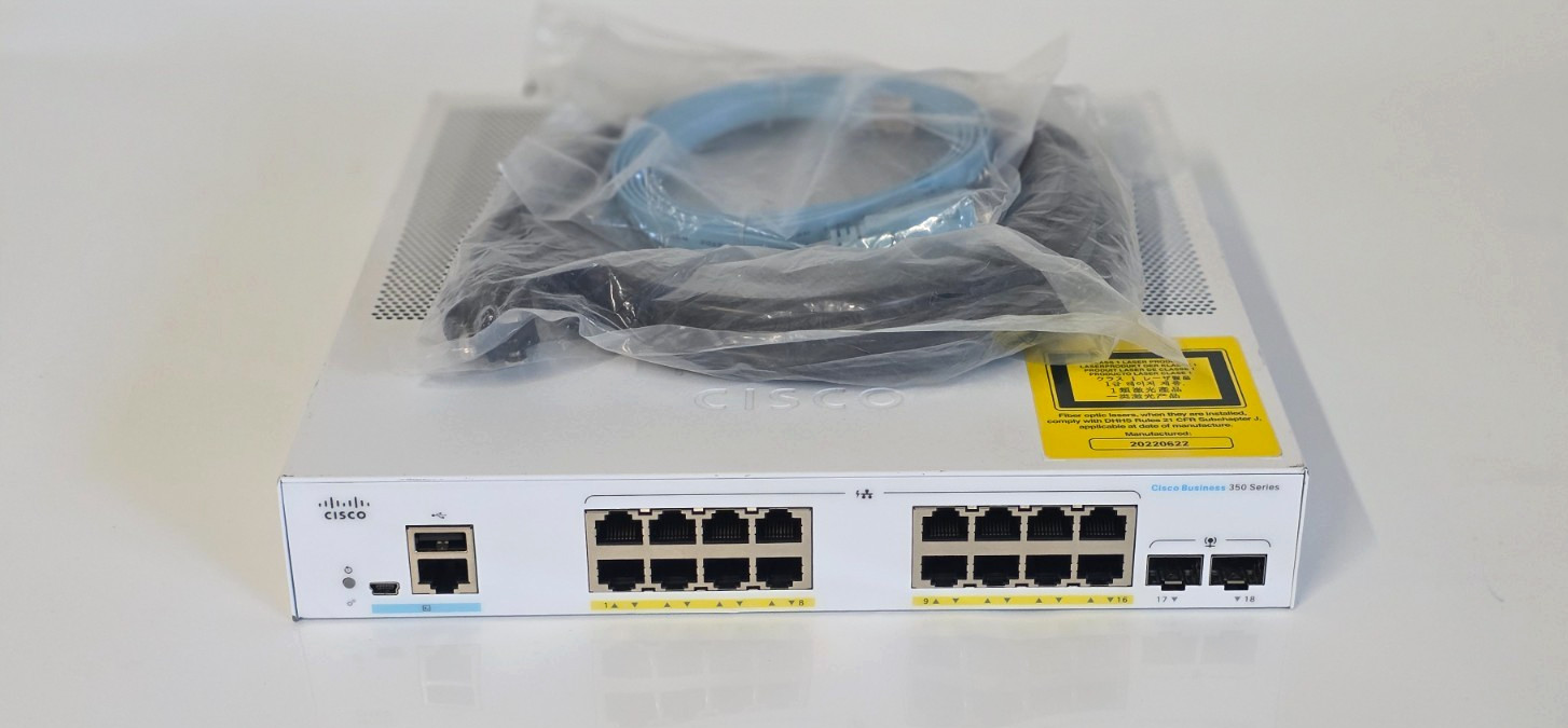 Cisco Business Series CBS350-16FP-2G 16 Port Gigabit PoE 2 SFP 1G Network Switch