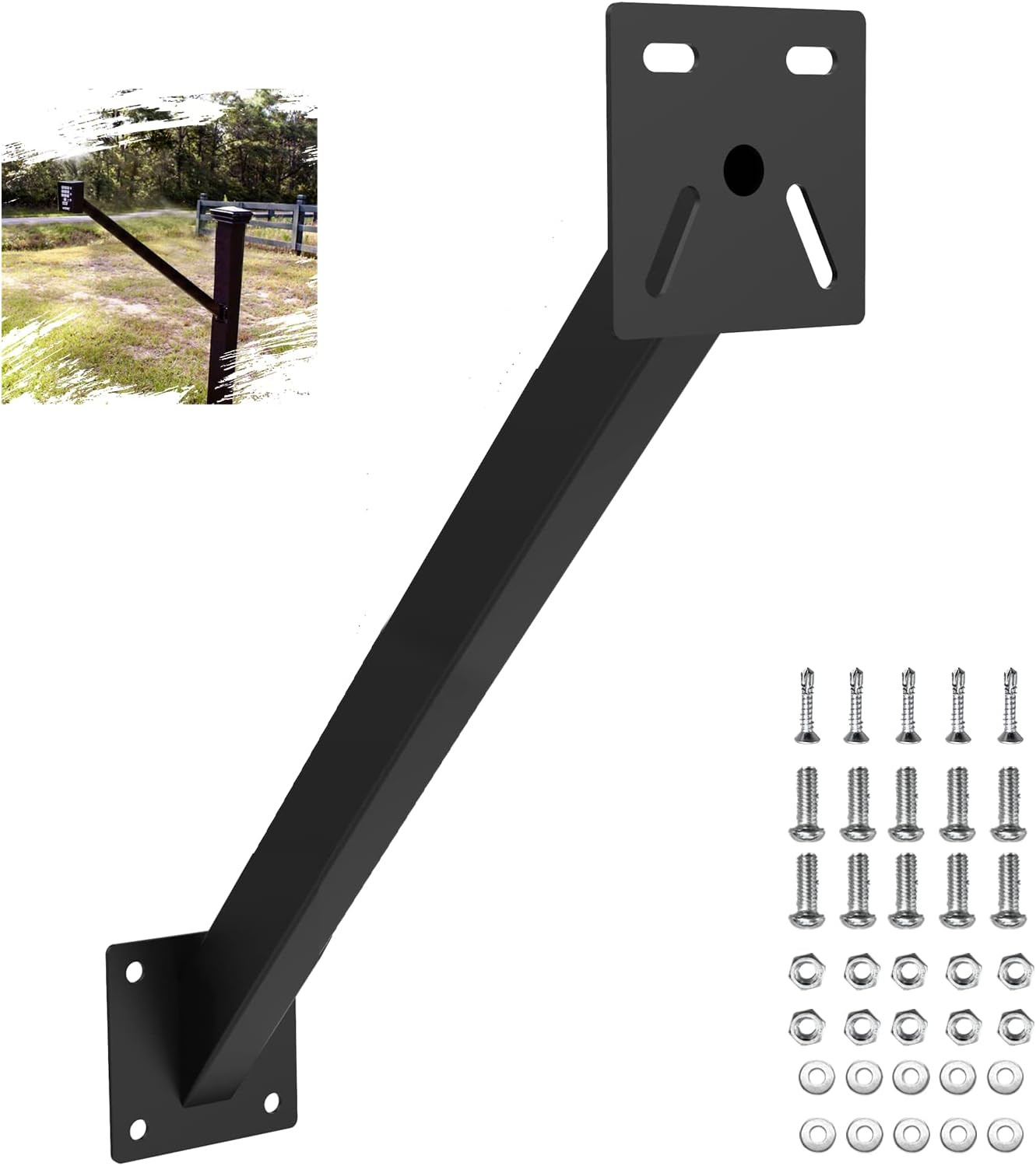 Keypad Mounting Post Bracket Heavy-Duty Universal Gooseneck Pedestal for Automat