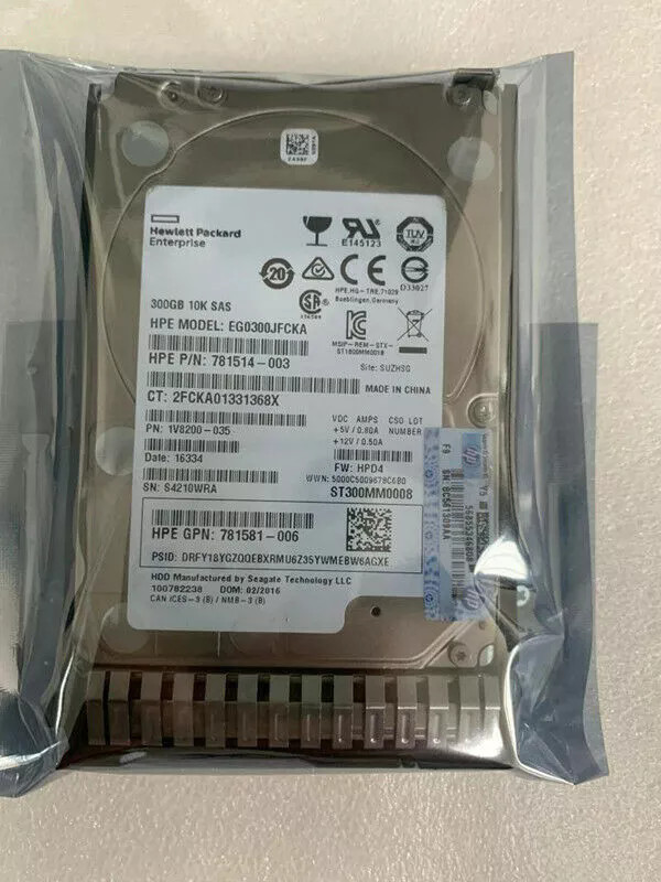 NEW 785067-B21 785410-001 HPE 300GB 10K SAS 12Gb/s 2.5" SC HDD Hard Drive