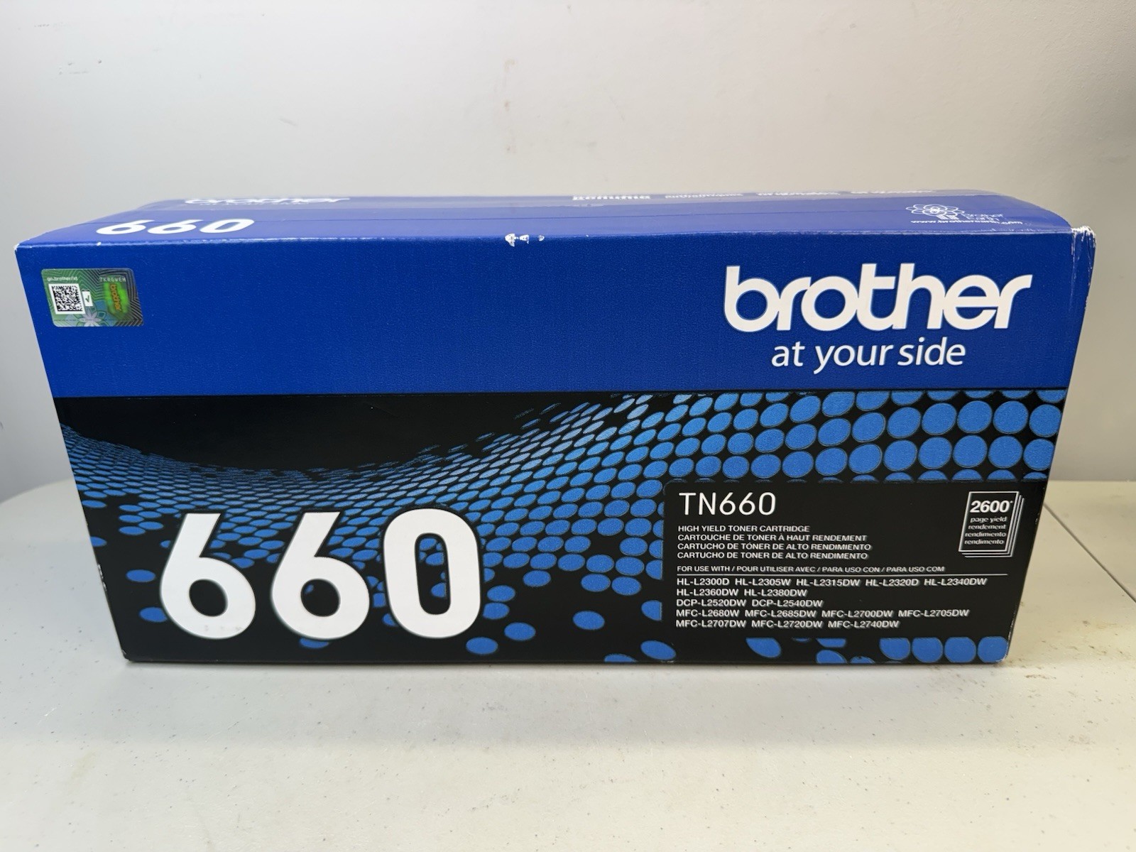 Brother TN660 High Yield Black Toner Cartridge Genuine Original OEM 2600 NEW