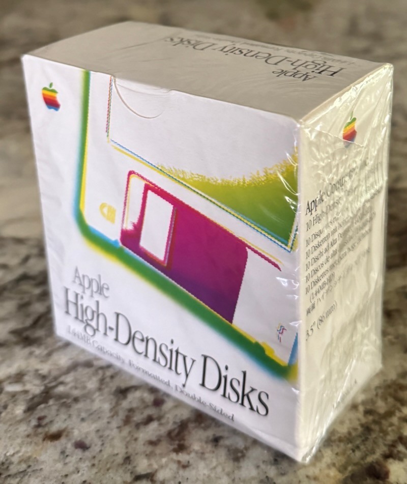 Apple Computer High-Density 3.5” Double-Sided Disks Sealed HD 10 Pack Unopened