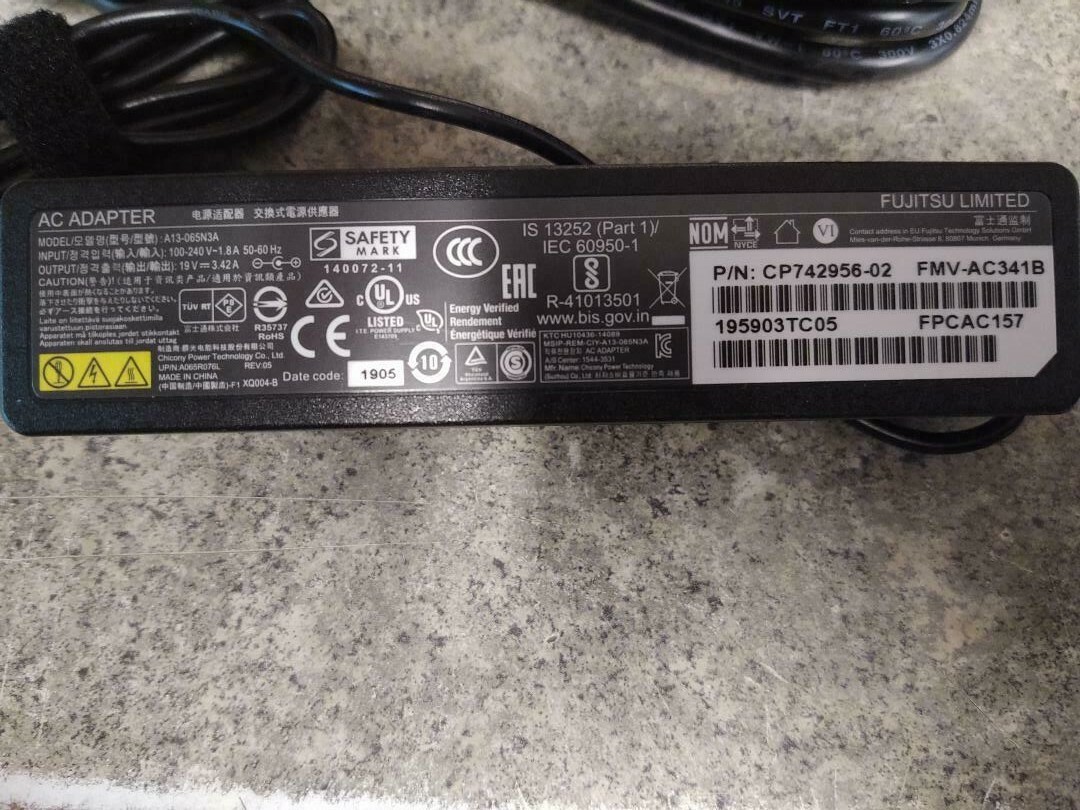 OEM Fujitsu T726 Laptop AC Chargers CP742956-01 CP500635-01 CP531976-01 AC#11