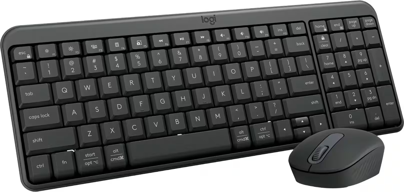 Logitech - MK250 Full-size Bluetooth Wireless Keyboard and Mouse Combo for Wi...