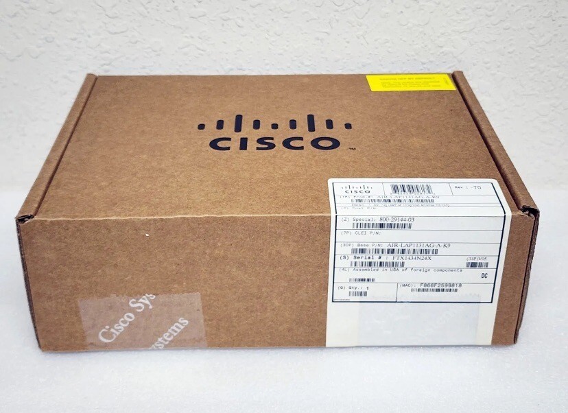 CISCO AIR-LAP1131AG-A-K9 AIRONET WIRELESS ACCESS POINT AP INTEGRATED ANTENNAS