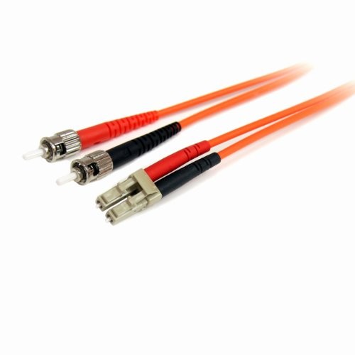 StarTech FIBLCST3 3m Fiber Optic Cable LC to ST Duplex OM1