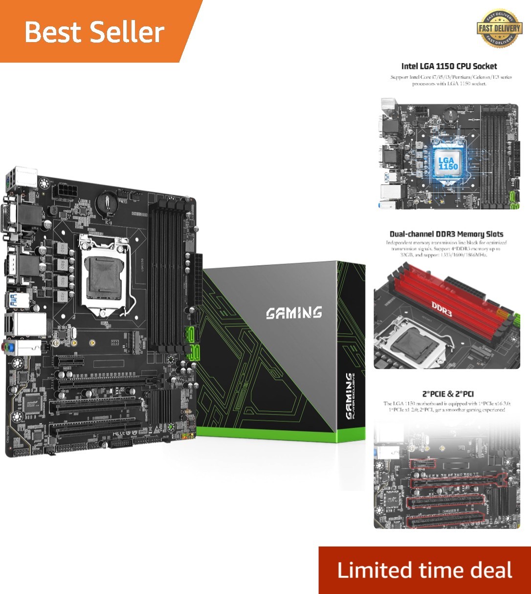 Ultimate Intel 4th Gen Compatible Motherboard with DDR3 Support and HDMI Output