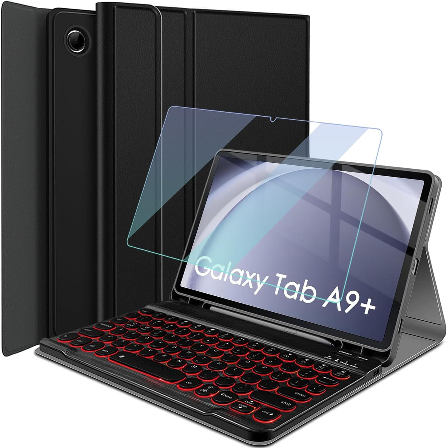 Backlit Keyboard Case for Galaxy Tab A9 plus 11 Inch 2023 with Screen