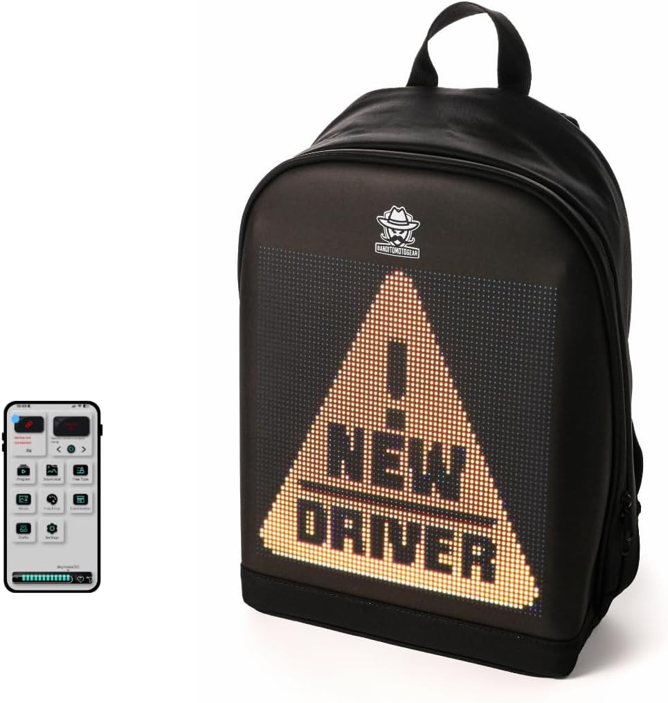 Bandito Motogear - Smart LED Backpack - Waterproof Laptop & Motorcycle Backpack