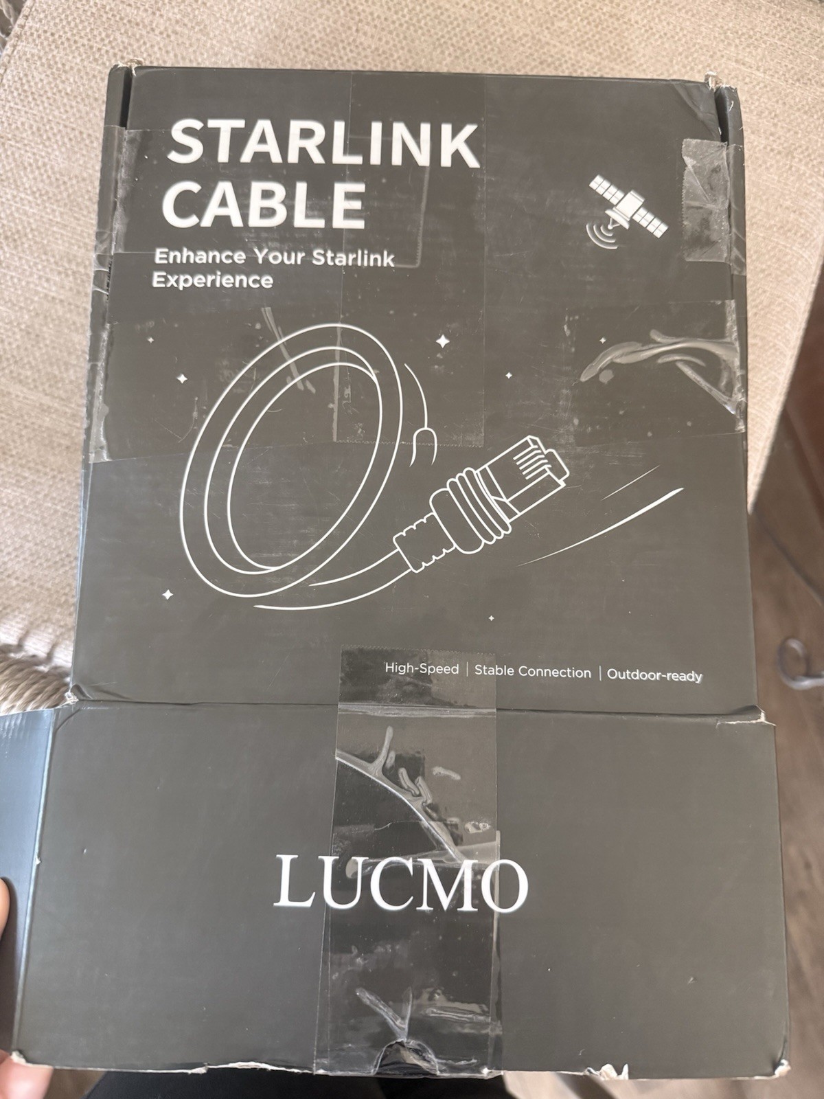 150FT/46M Starlink Gen 3 Cable 24AWG V3 Extension Waterproof Satellite