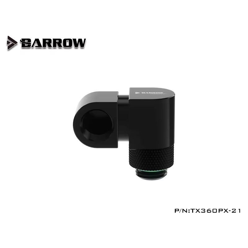 Barrow G1/4 Dual Rotary Fitting 21mm Offset 45/90/360° Bend TX360PX-21