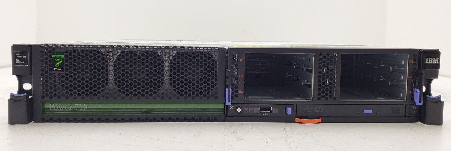 IBM Power 710 Express 8231-E2B 2U Rack Server POWER7 3.0GHz 32GB DDR3 No HDD