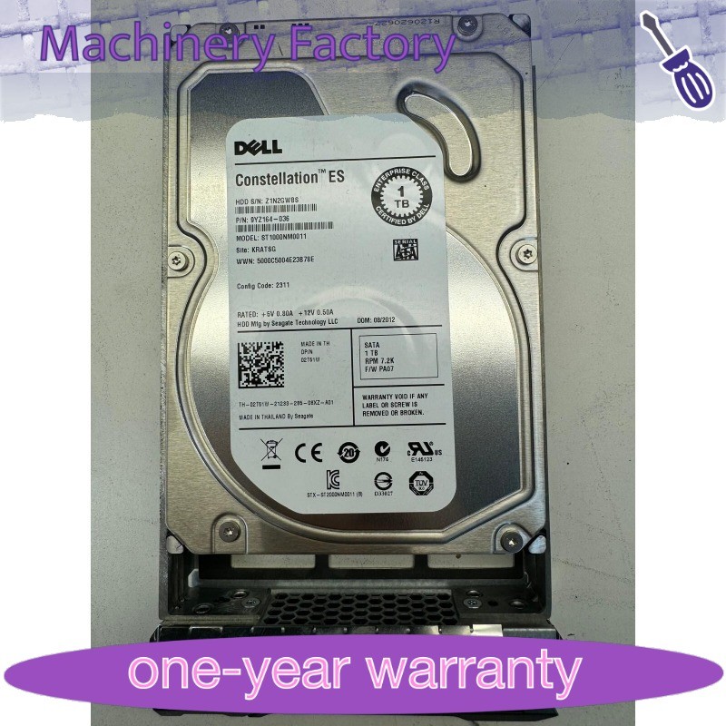1PCS 2T51W ST1000NM0011 FOR DELL Constellation 1TB 7.2K 6G 64MB 3.5" SATA Hard