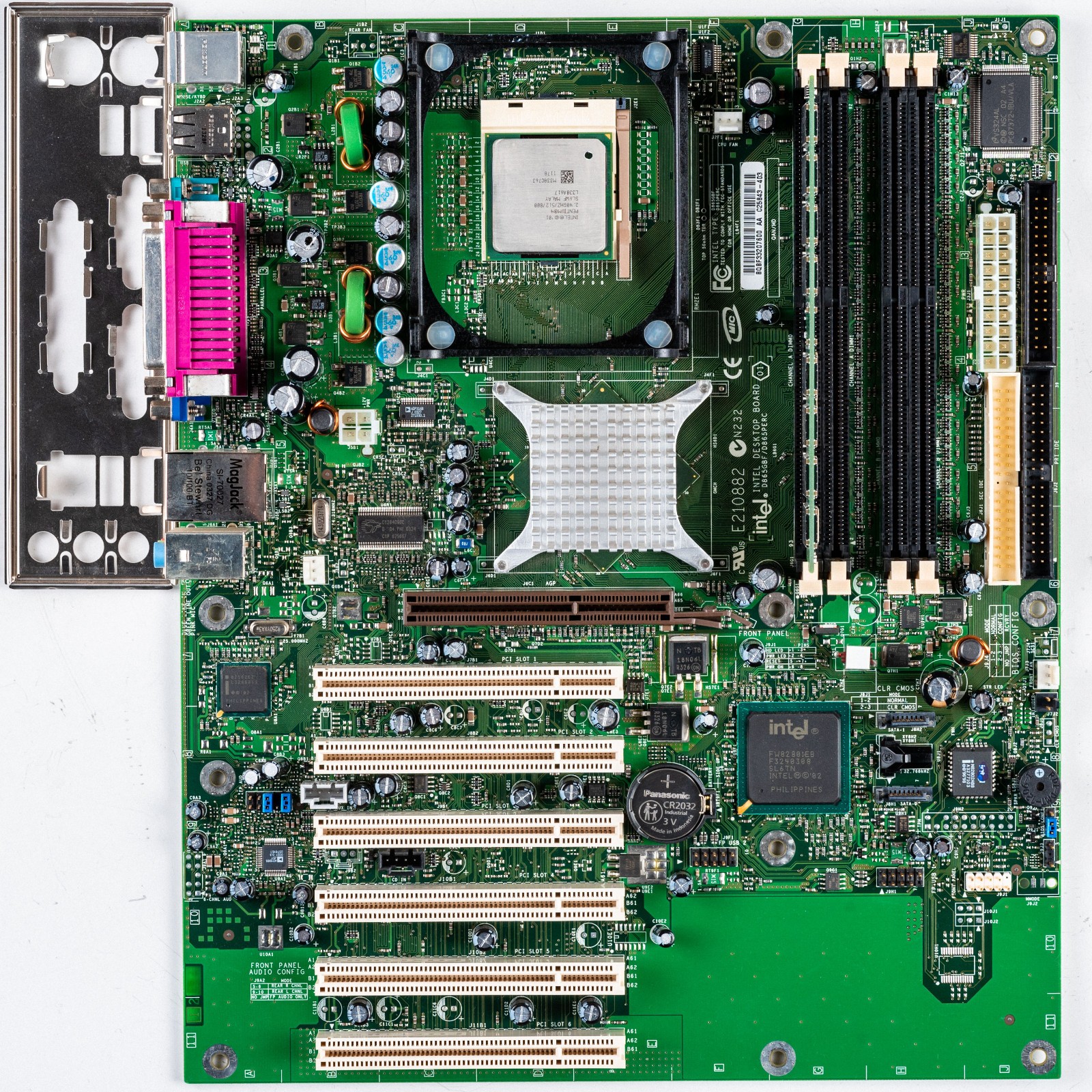Intel D865GBF C25843-408 Socket 478 ATX Motherboard Tested GE Vivid 7 Logiq 9